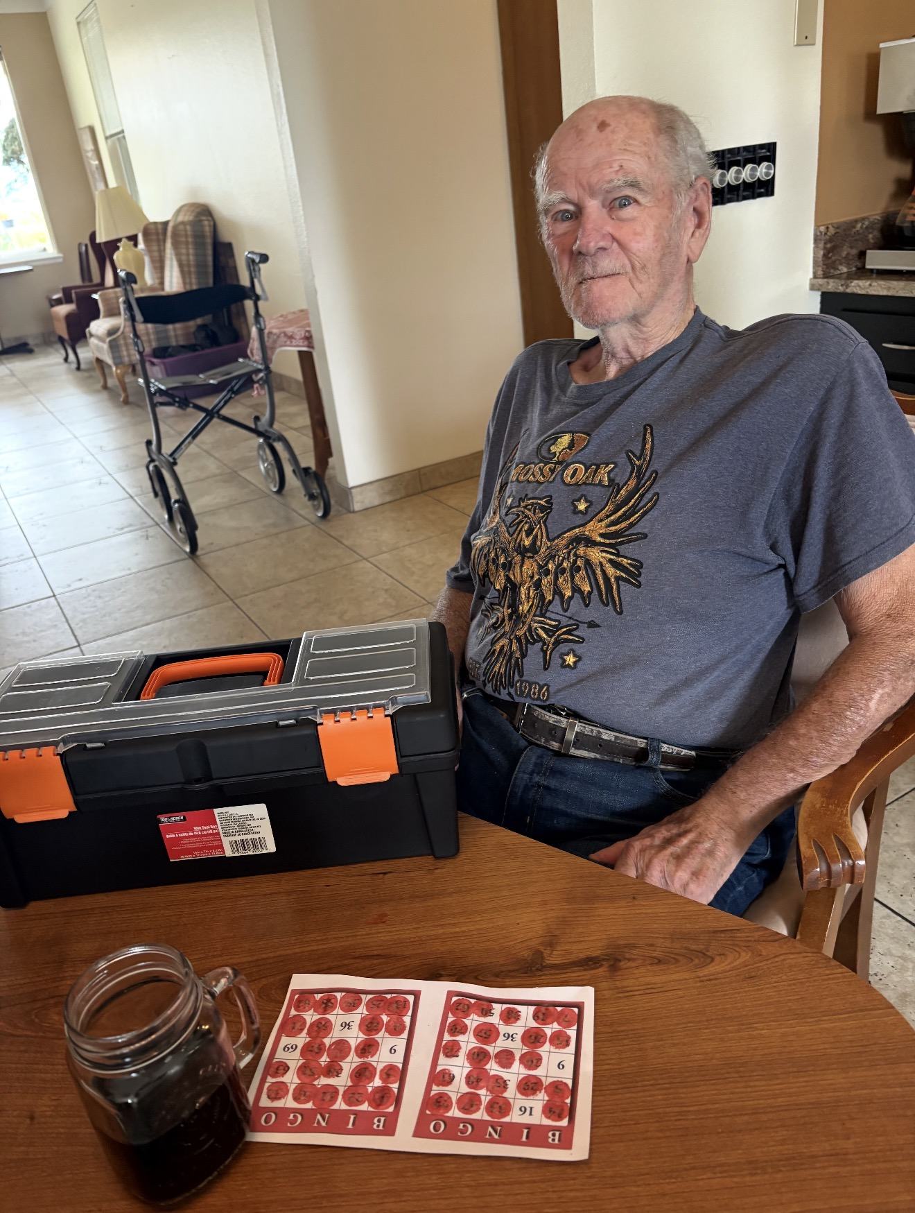 Bingo activity for residents at Spring Creek Chalet